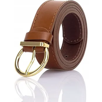 Opasek GRACIO dámský KOŽENÝ OPASEK hnědý 135 CM dlouhý