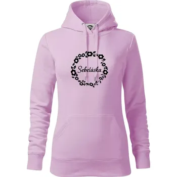 Dámská mikina Sebeláska - Mikina dámská Cape s kapucí - S ( Orchid )