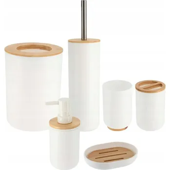 Dávkovač mýdla Sada do koupelny 6x WC štětka + Dávkovač