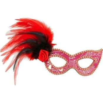 Karnevalová maska Benátská maska na oči Widmann 1788R, červená látka