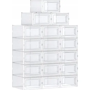 Úložný box Truhlík Songmics 25 x 35 x 18,5 cm 0 l bílý, průhledný