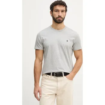 Pánské tričko Bavlněné tričko Polo Ralph Lauren 714844756 šedá 90X, vel. XXL