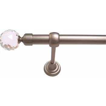 Garnýž URBÁNEK Garnýže kovové OP pr.19 mm matný chrom Carmen - 160 cm