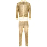 LONSDALE Tepláková souprava Seabrook krémová / hnědá / žlutá /