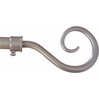 Garnýž URBÁNEK Garnýže - koncovka pr.16 mm Roma - Stříbrná matná