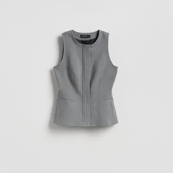 Dámské sako Reserved - LADIES` VEST - světle šedá - 928HU-09M - 928HU-09M-XL