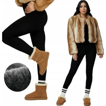 Dámské legíny Legíny Anet zateplené, černé, vysoký pas, klasické, univerzální