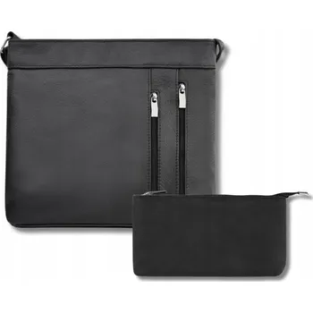 Kabelka Abruzzo kabelka přes rameno přírodní kůže černá