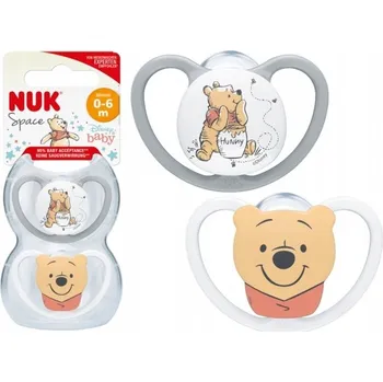 dudlíky NUK Dudlík 0-6 m Space Disney medvídek Pú op.2 s