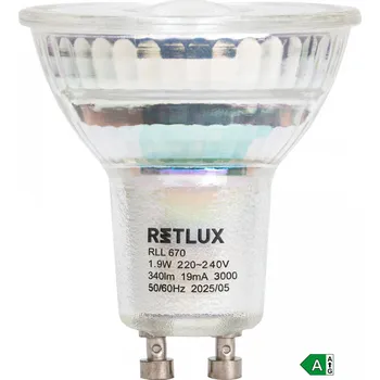 Žárovka Žárovka GU10/1,9W/340lm/3000K LED Retlux RLL670