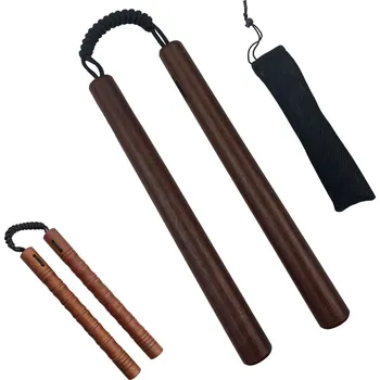 Sebeobrana Chladné Zbraně Tiché nunchaku "SILENCE FIGHT" dlouhé, dřevěné, provázek
