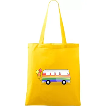 Nákupní taška LGBT busík - Taška bavlněná - 42 x 38 cm ( Žlutá )