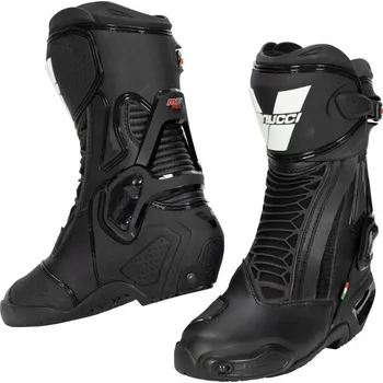 Moto obuv Motocyklové Moto Boty VANUCCI RV6 PRO, dlouhé černé, pánské, vel. 45