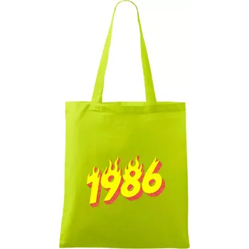 Narozeniny v ohni 1986 - Taška bavlněná - 42 x 38 cm ( Limetková )
