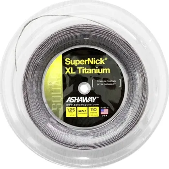Struna na výplet tenisové rakety Squashový výplet Ashaway SuperNick XL Ti 1,25 mm - 110 m