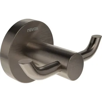 Věšák Ravak Dvojháček Kona grafit kartáčovaný X07P1326