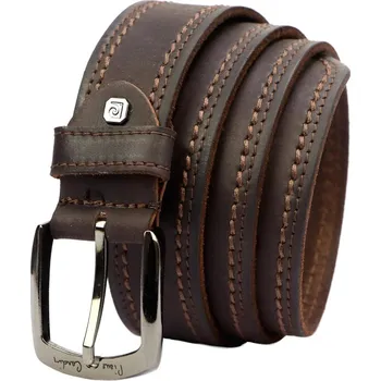 Opasek Kožený opasek Pierre Cardin 610 camel