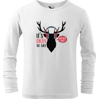 Chlapecké tričko DOBRÝ TRIKO Dětské vánoční triko Ho Ho Ho Velikost: 158/12 let, Barva: Bílá