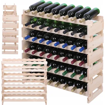 Stojan na víno Stojan na víno modulový regál na lahve 6x8 lahví STAV JAKO STAVEBNICE EKO