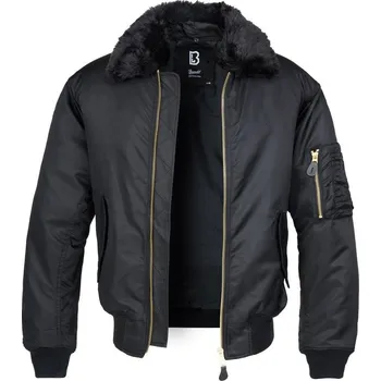 Pánský bomber Bunda MA2 s límcem ČERNÁ