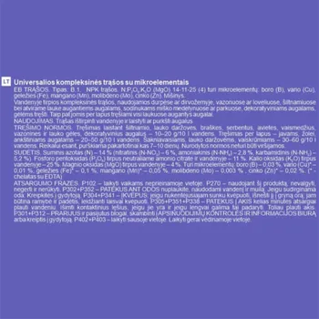 Hnojivo Univerzální rozpustné komplexní hnojivo GARDEN CENTER, 1 kg