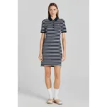 ŠATY GANT STRIPED SHIELD SS PIQUE POLO DRESS EVENING BLUE
