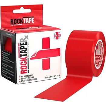Zdravotnický materiál RockTape pro citlivou pokožku kinesiologický tejp červený
