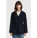 KABÁT GANT HANDSTITCHED BELTED JACKET EVENING BLUE