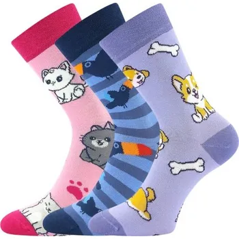 Dívčí oblečení 3PACK dívčí ponožky Boma - Kaito, mix F Barva: Mix barev, Velikost: 20-24