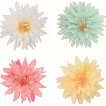 Dekorační Květiny 8 x 2,5 x 8 cm na klipu, 4 ks 17172