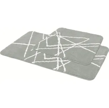 Koupelnová předložka Koupelnová předložka Set 2 ks, stříbrná