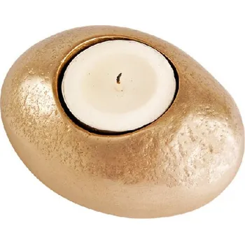 Svícen Kovový svícen zlatý