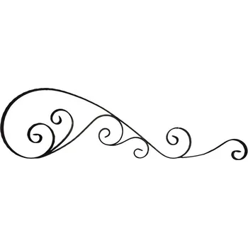 Zábradlí kovářský ornament K3610P - 1260 x 390 mm, profil 25 x 5 mm, zdobený