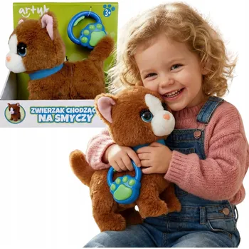 plyšák Interaktivní plyšová kočička Artyk vícebarevná zvuková 26 cm