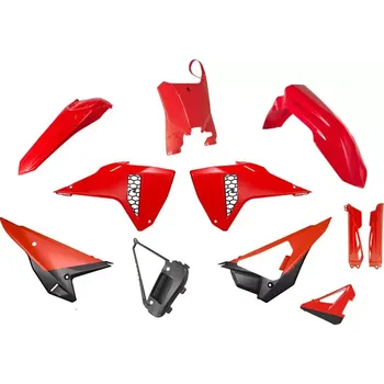 Kompletní sada plastů včetně krytů vidlic RTECH pro motocykl HONDA CRF 450 R / 450 RX rok 2025-2026