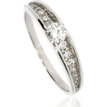 Prsten Zlatnictví Helios Zásnubní prsten B-41014 Velikost: 50, Váha: 1,70g