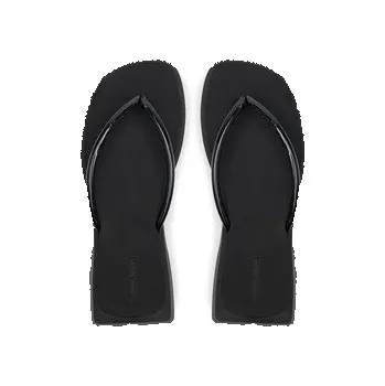 Dámské žabky Žabky Calvin Klein Jeans Sq Low Wedge Sandal Stitch YW0YW01716 Černá 36