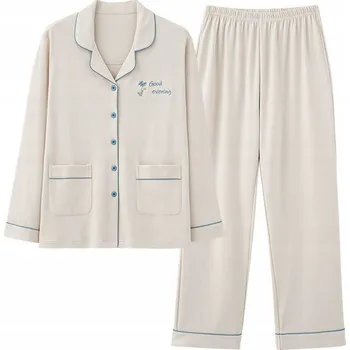 Dámské pyžamo Dámské ROZEPÍNACÍ pyžamo KOMPLET košile a kalhoty do nemocnice, sanatoria, XXL