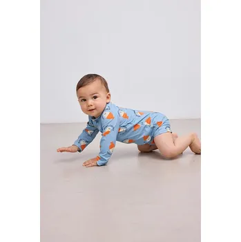 Dámské plavky Jednodílné dětské plavky Bobo Choses Morning Egg 125AB103 modrá 50X, vel. 68