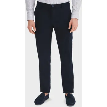 Pánské kalhoty Tmavě modré pánské chino kalhoty Pako Lorente vel L32 W33
