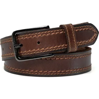 Opasek Kožený opasek Pierre Cardin 612 COGNAC