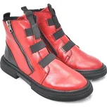 Výrazné kotníkové boty s flexi pásky Iberius 3383 červená