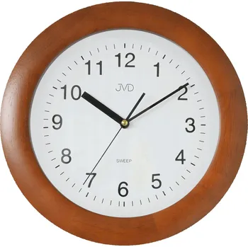 Hodiny Nástěnné hodiny JVD hnědé 28,5 cm
