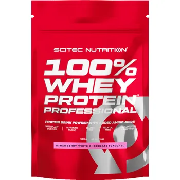 Speciální výživa Scitec Nutrition 100% WP Professional 500 g strawberry white chocolate