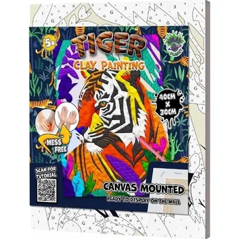 Obraz Sada pro modelování z plastelíny - Tygr. Modelovací Hmoty PLASTELÍNA Hračka
