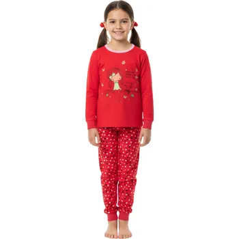 Dívčí pyžamo Wolf S2152D Dívčí pyžamo červená/oranžová