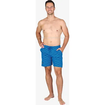 Pánské pyžamo EVONA Pyžamové kalhoty P-Stasek Barva: Modrá, Velikost: 2XL