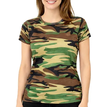 Dámské tričko Dámské maskáčové tričko Malfini woodland (Triko s krátkým rukávem pro ženy Malfini Camo Pure)