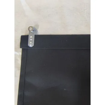 Sprchový závěs Závěs z termoizolační látky Černé s jezdci