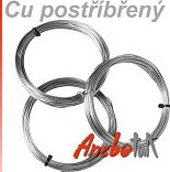 Ag postříbřený drát měkký, 1 mm, 10 m